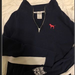 WILDCAT PINK QUARTER ZIP